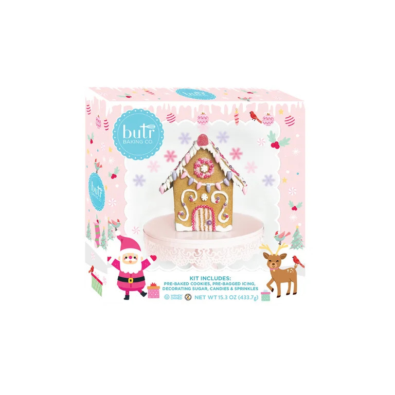 Butr Baking Co. Christmas Bliss Mini House Kit, 14.1 oz, Fully Baked | Walmart (US)