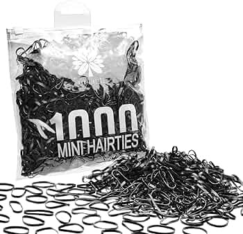 1000PCS Hair Rubber Bands(black) | Amazon (US)