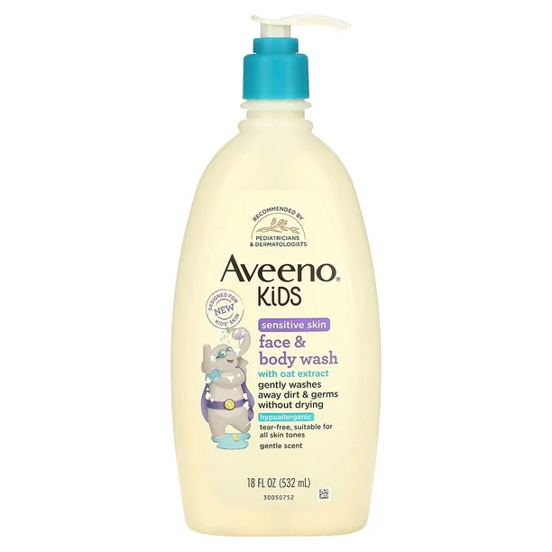 Aveeno, Kids, Face Body Wash with Oat Extract, 18 fl oz (532 ml) | Walmart (US)