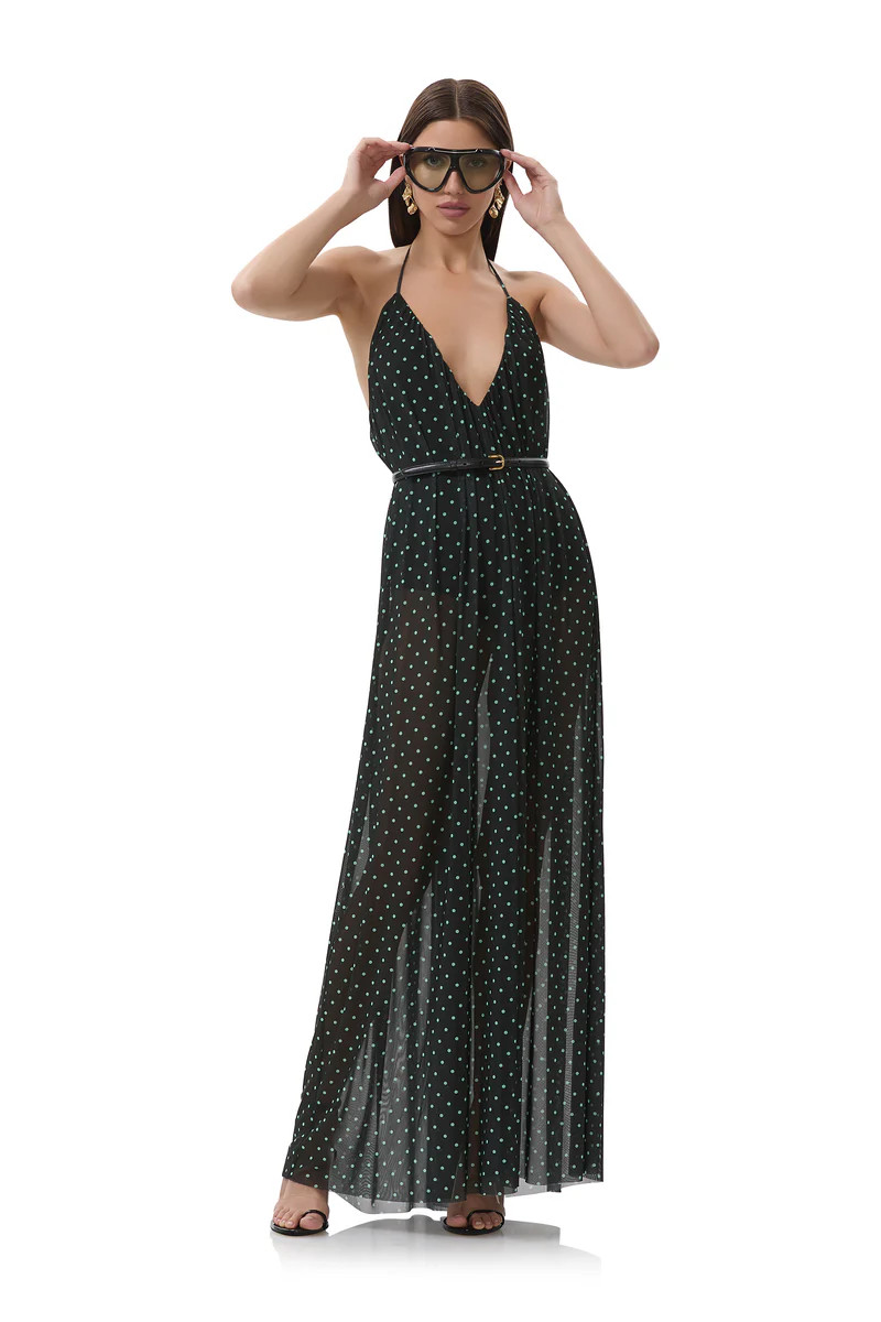 Mist Dress - Aqua Dot | ShopAFRM