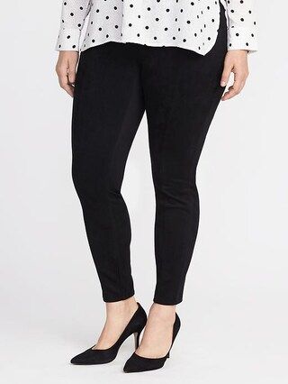 Old Navy Womens Sueded Stevie Plus-Size Pants Black Size 1X | Old Navy US