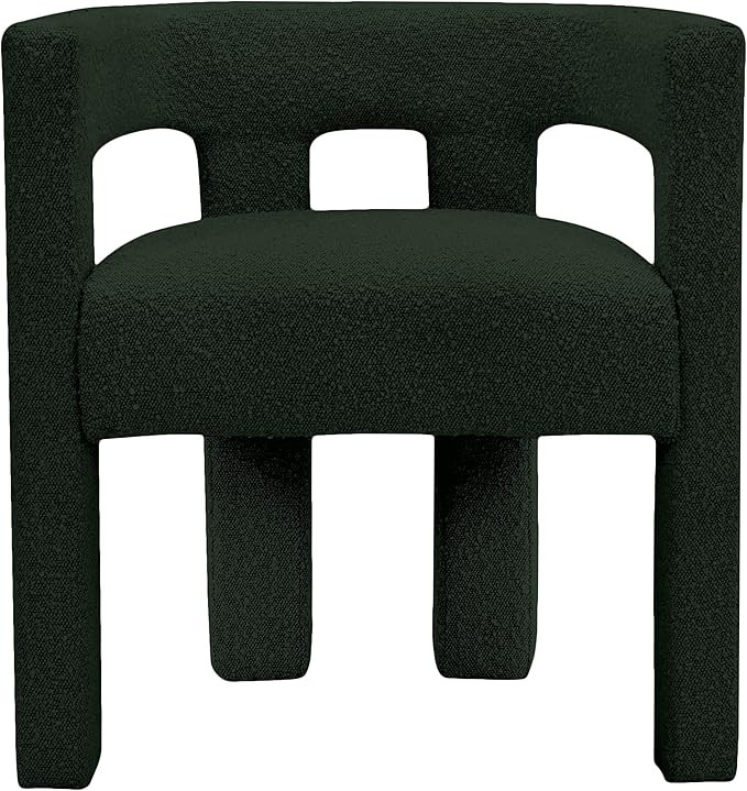 Meridian Furniture Athena Collection Modern | Contemporary Boucle Fabric Upholstered Accent | Din... | Amazon (US)