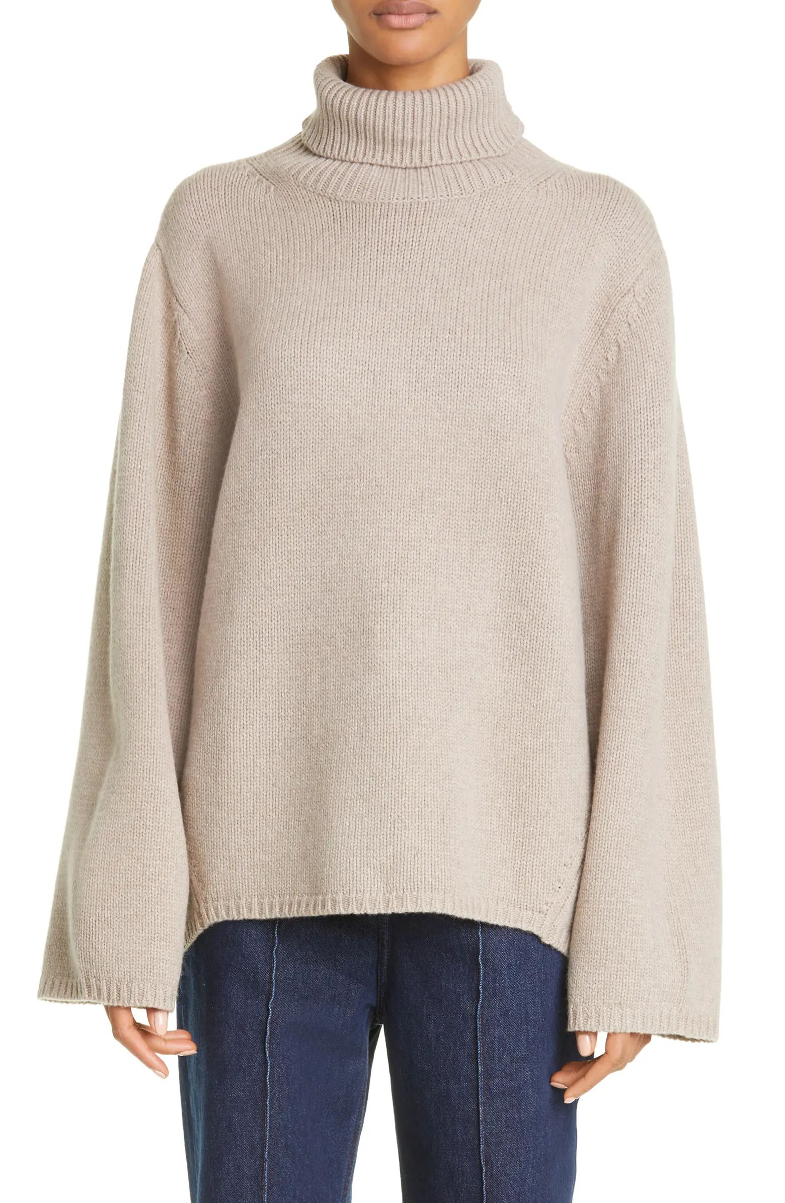 Women's Oversize Wool & Cashmere Turtleneck Sweater | Nordstrom