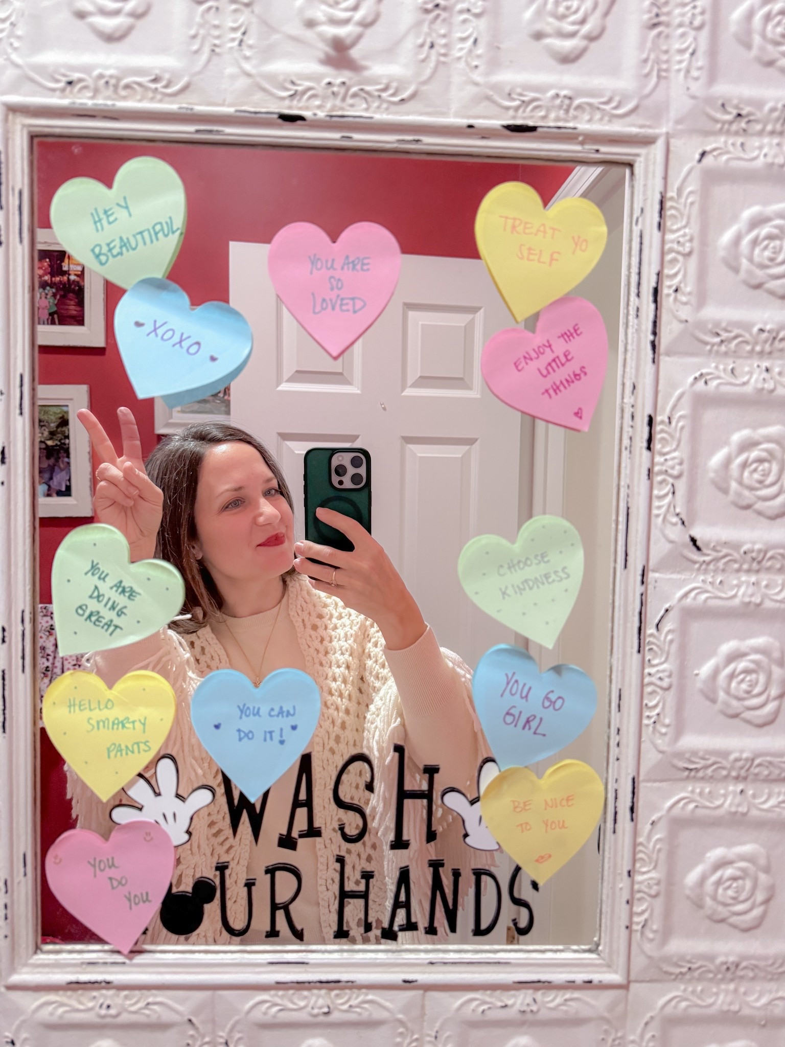 Valentines decor ~ heart sticky notes of positivity 🧡

#LTKSeasonal #LTKHome #LTKmomlife