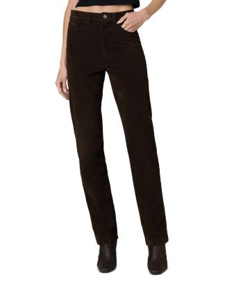The Margot Slim Faux Suede Jeans in Dark Chocolate | Bloomingdale's (US)