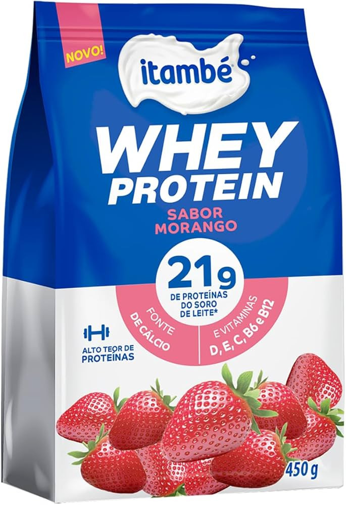 Whey Protein Morango Itambé 450g | Amazon (BR)