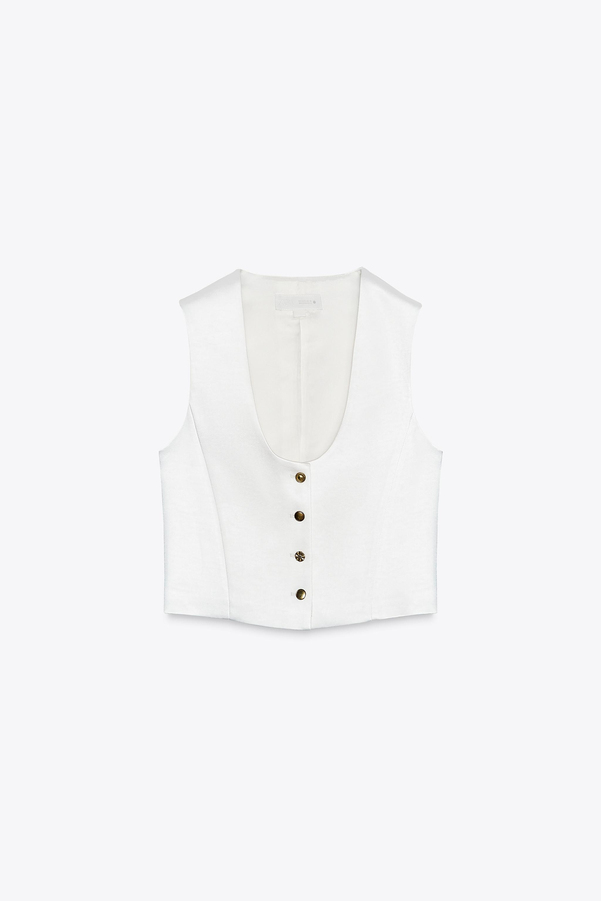 ZW COLLECTION SATIN VEST | Zara US