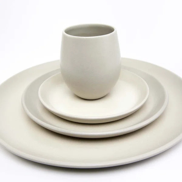 Borgen Stoneware Dinnerware - Set of 4 | Wayfair North America