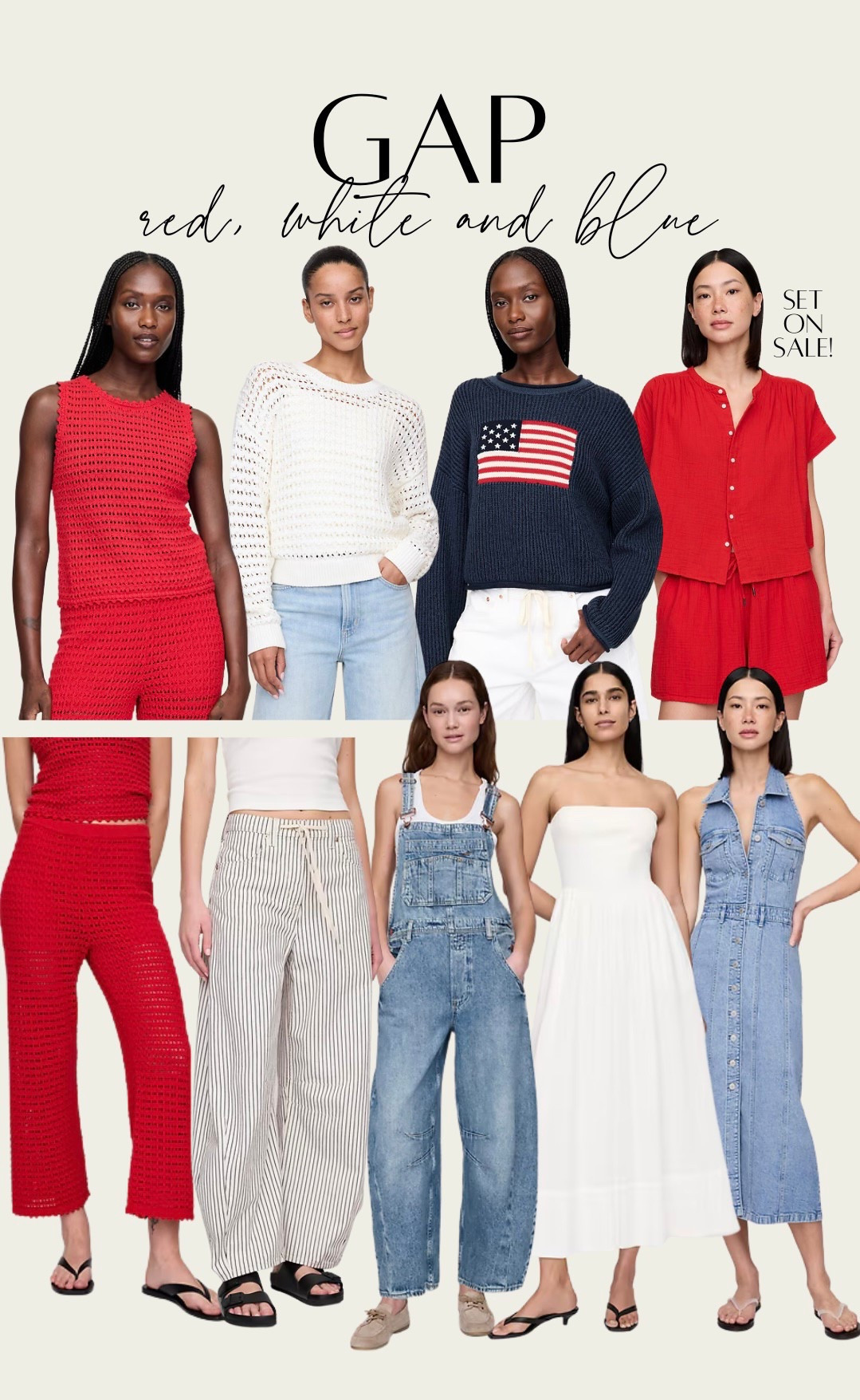 Red, white and blue finds from Gap! Perfect for fourth of July outfits! 

#LTKSeasonal #LTKStyleTip
