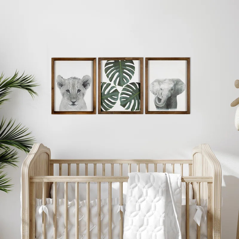 Safari 3 - Piece Framed Art | Wayfair North America