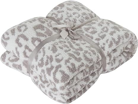 Extremely Soft Cozy Leopard Throw Blankets Warm Microfiber Fluffy Lightweight Blankets for Bed So... | Amazon (US)