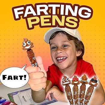 Farting Poop Pen with 7 Funny Fart Sounds - Easter Basket Stuffers for Teens & Kids, Silly Novelt... | Amazon (US)
