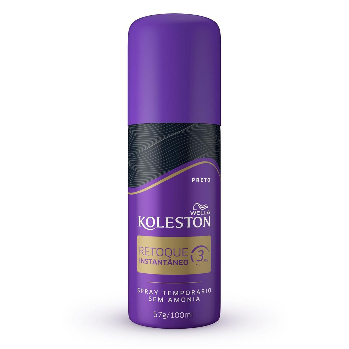 Retoque Instantâneo Koleston Preto 100ml Spray | DrogaRaia (BR)