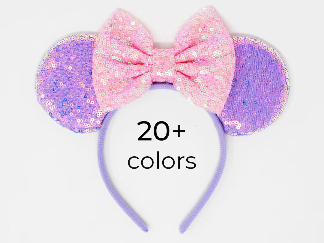 Candy Lilac Mouse Ears 20+ Colors | Candy Color Gold Mouse Ears | Birthday Mouse Ears | Candy Pur... | Etsy (US)