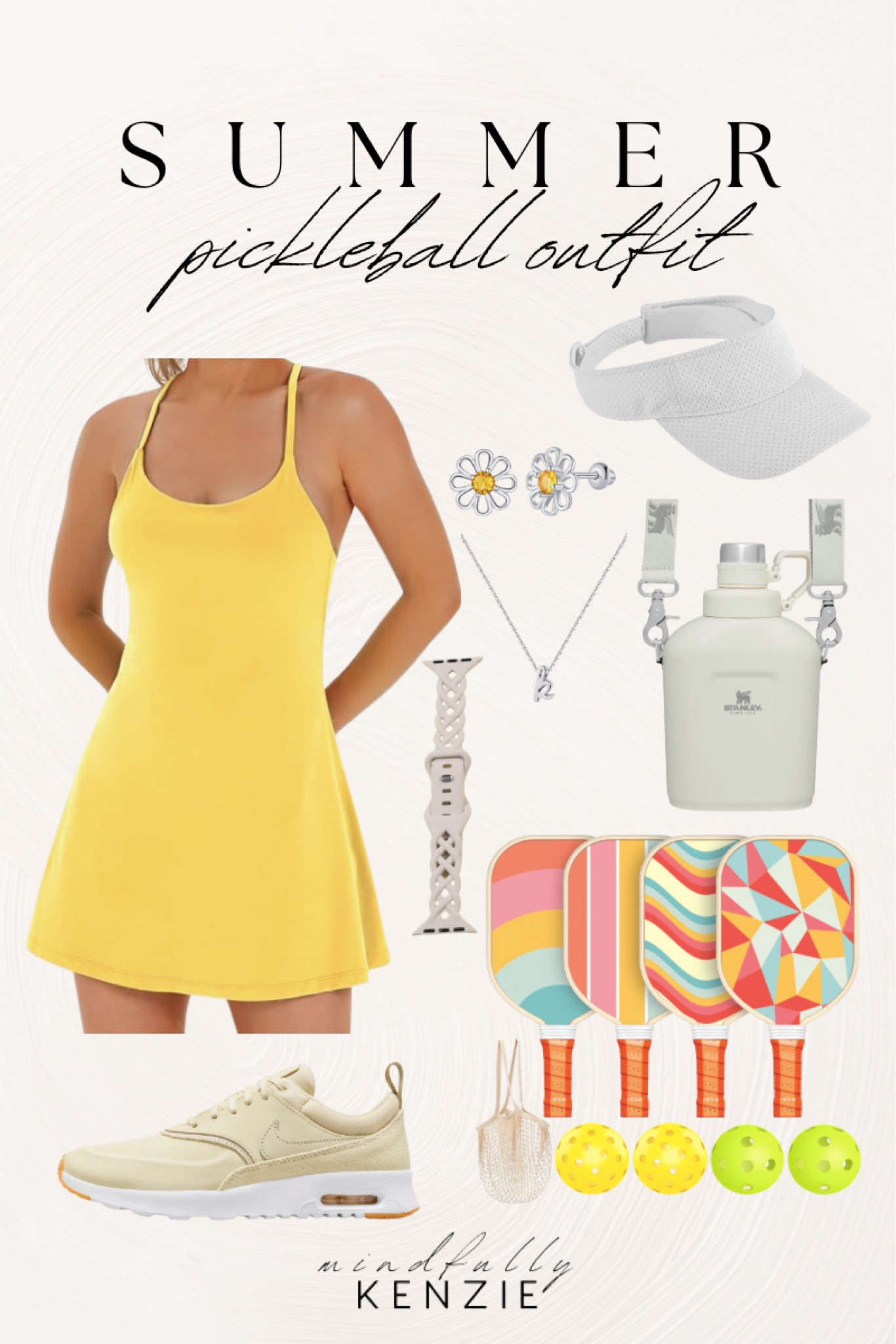 Summer Pickleball Outfit

Summer dress  tennis dress  workout outfit  athleisure style  sneakers  pickleball paddles  Stanley canteen  visor  flower earrings  Apple Watch band 

#LTKSeasonal #LTKFindsUnder100 #LTKActive