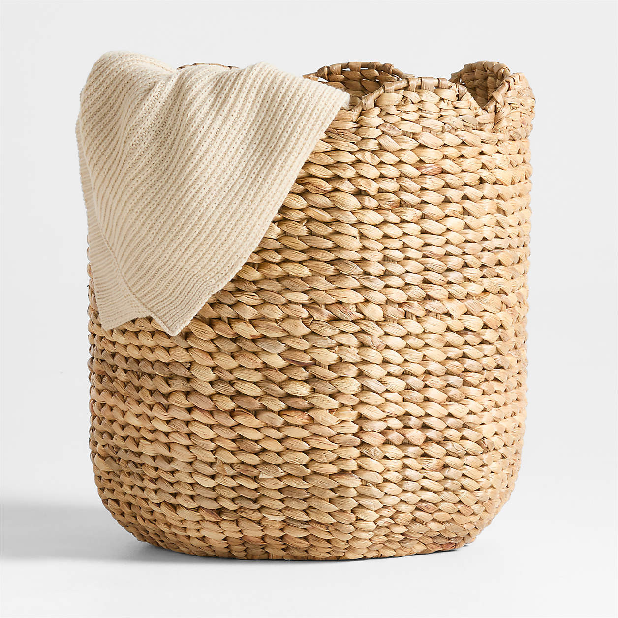 Bloom Natural Woven Large Floor Storage Bin | Crate & Kids | Crate & Barrel