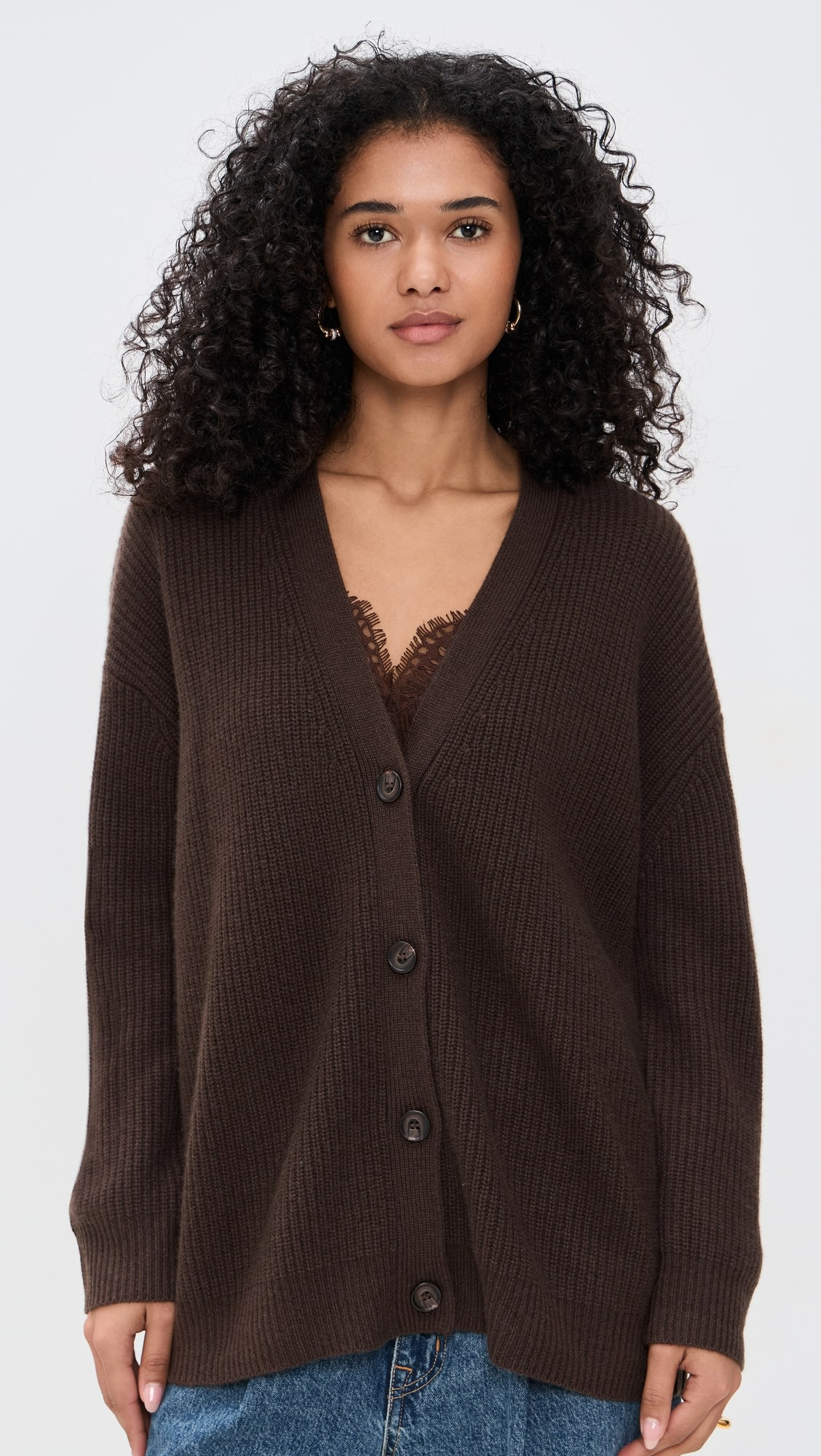 Cashmere Cocoon Cardigan Chocolate | Shopbop