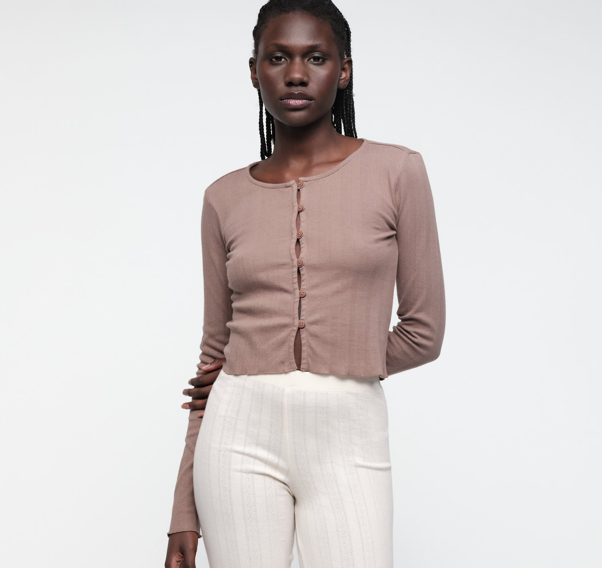 Pointelle Cardigan | Organic Basics