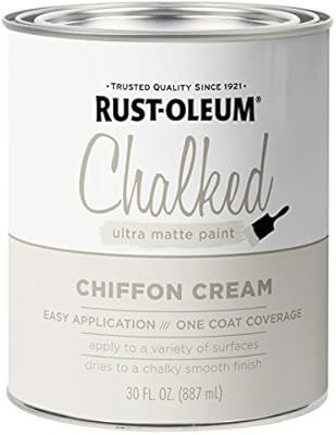 Rust-Oleum 329598 Chalked Ultra Matte Paint, 30 oz, Chiffon Cream | Amazon (US)