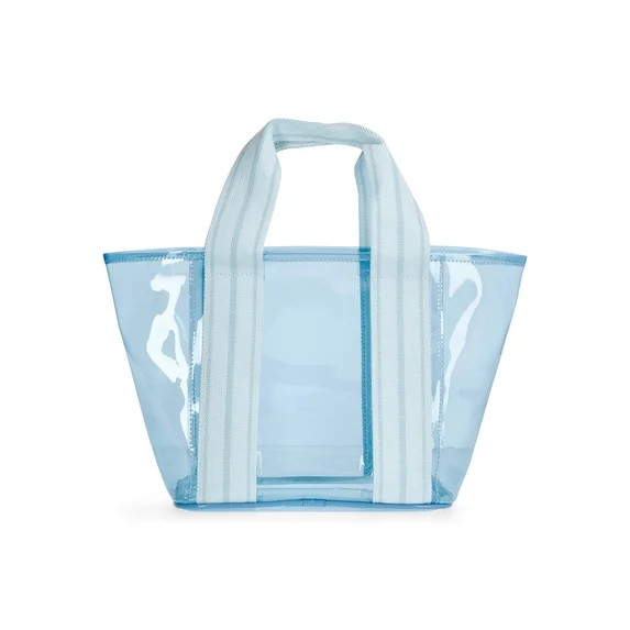 No Boundaries Women's Clear Mini Tote, Blue | Walmart (US)