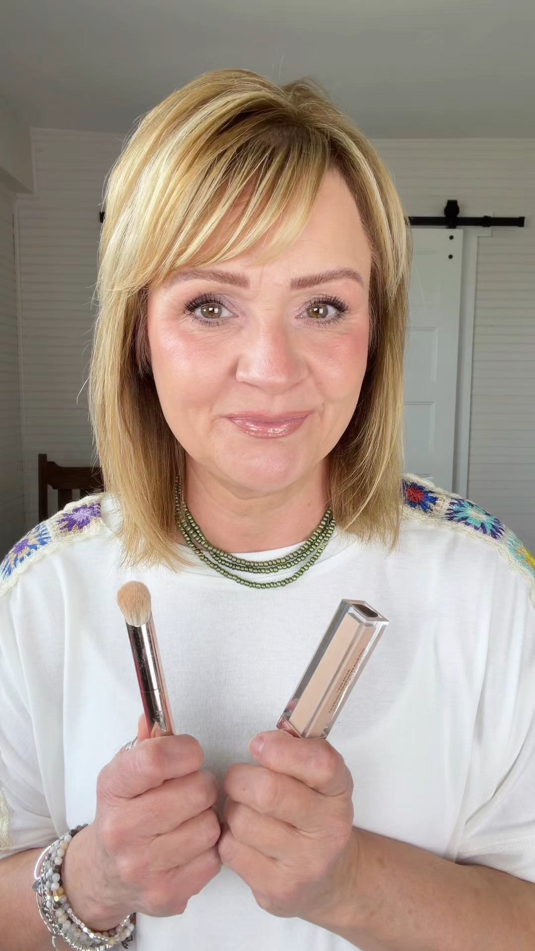 Set Mature Concealer without setting powder.  This setting spray is alcohol free and butane free.  It’s so good. 

#LTKBeauty #LTKOver40