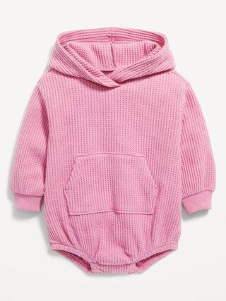 Unisex Thermal-Knit Hooded One-Piece Romper for Baby | Old Navy (CA)