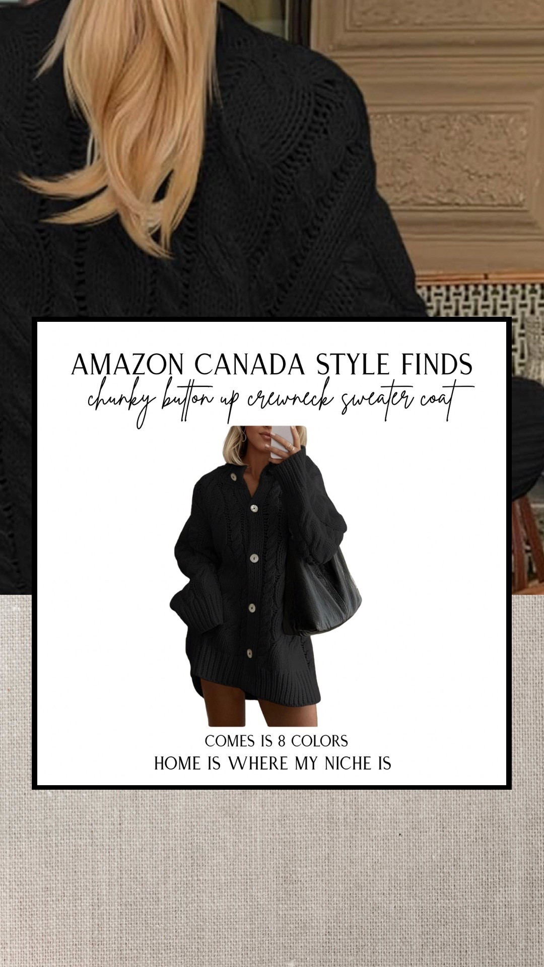S T Y L E / chunky button up crewneck sweater coat

Amazon Canada | Fall / Winter Outfits

#LTKcanada #LTKstyletip