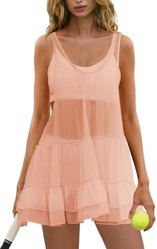 Panadila Womens 3 Piece Sets Mesh Workout Dress Athletic Sets | Amazon (US)