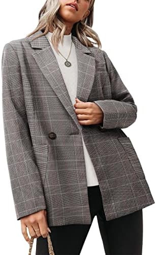 CHICZONE Womens Casual Blazer Long Sleeve Open Front Lapel Button Work Office Pinstripe Blazer Ja... | Amazon (US)