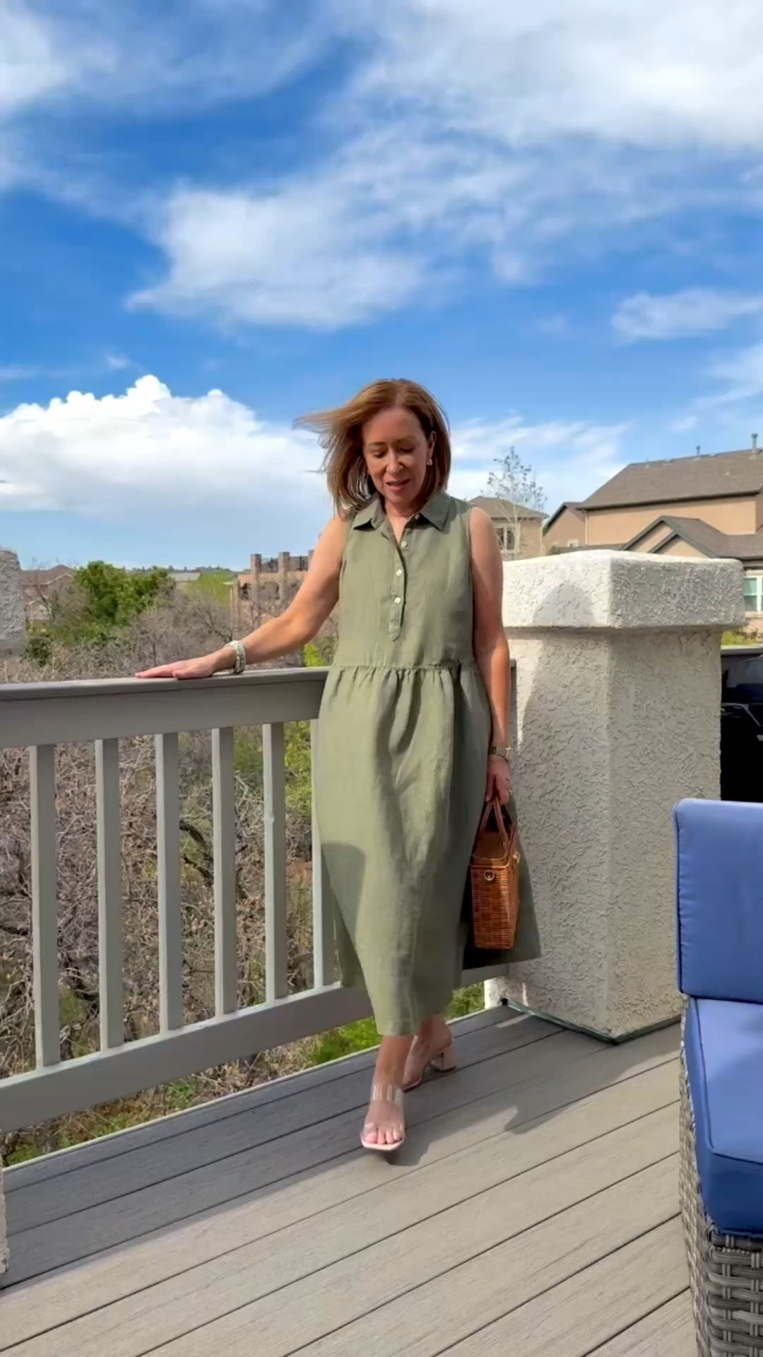 #talbotspartner
There’s just something about a linen shirt dress in the summertime . Perfect for brunch, vacation, running errands, or casual summer dinners with a simple sandal and tote. 
#ad @talbotsofficial

#LTKootd #LTKOver40 #LTKPetite