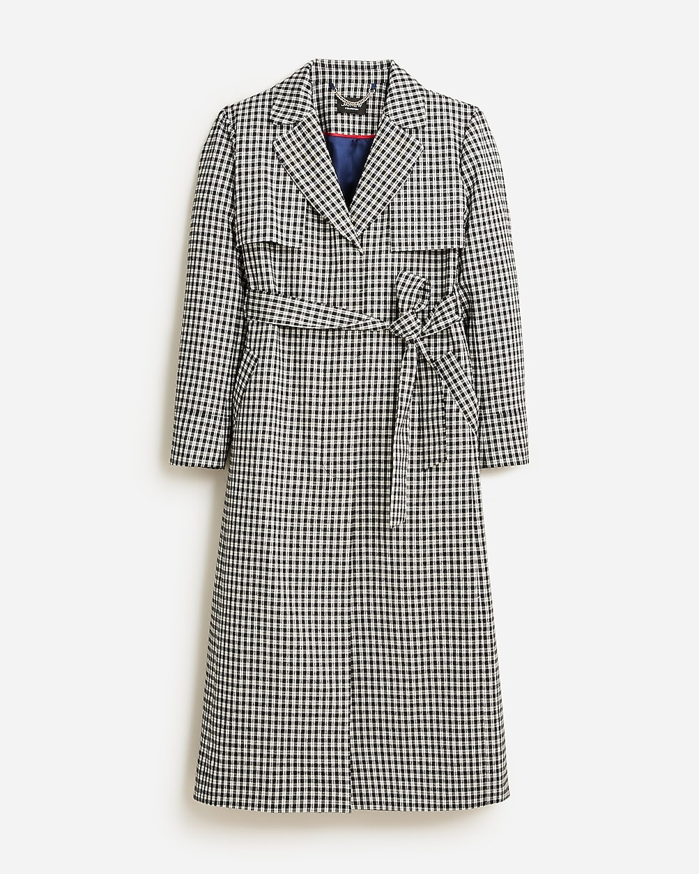 Collection Harriet trench coat in English gingham wool blend | J. Crew US