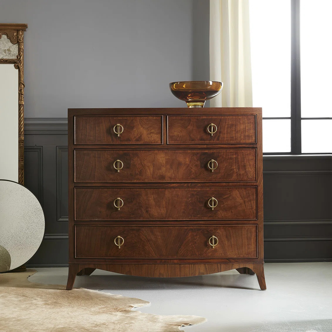 Modern History Home Bowfront 5 Drawer Accent Chest | Wayfair | Wayfair North America