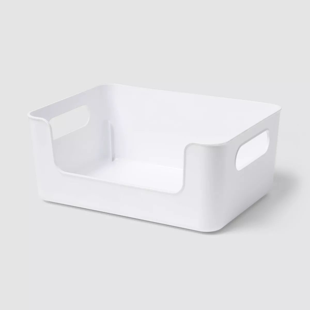 Small Plastic Open Face Pantry Bin White - Brightroom™ | Target