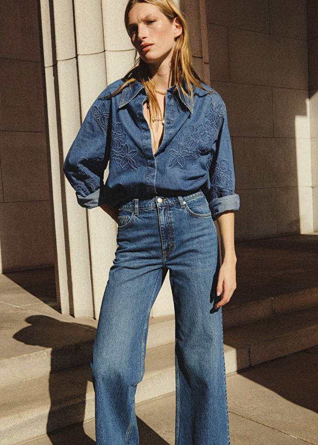 Embroidered Denim Shirt | & Other Stories UK