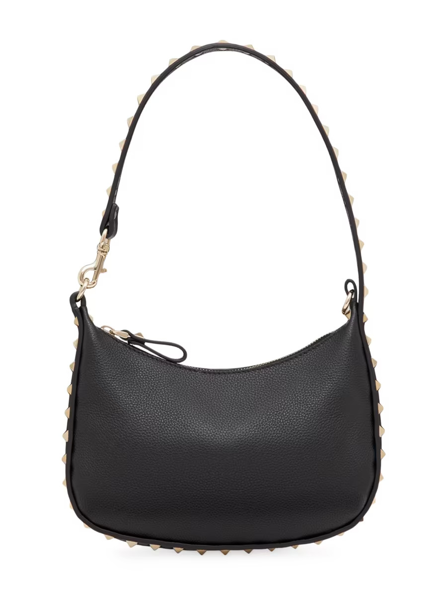 Mini Rockstud Hobo Bag In Grainy Calfskin | Saks Fifth Avenue