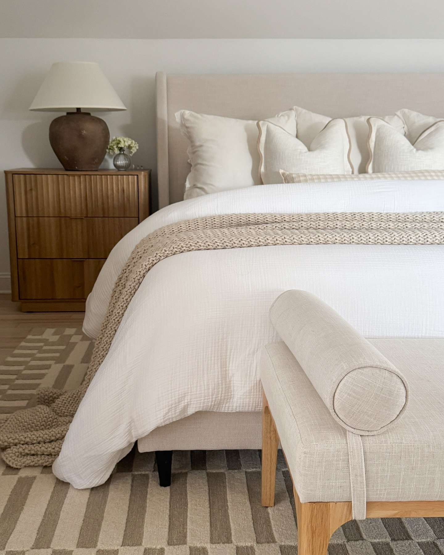 Happy Sunday Friends! ✨

There’s just something about a freshly made bed that makes everything feel right in the world. I finally got around to giving our bedroom a little refresh and now I never want to leave! 

Neutral tones, layered textures, and just the right amount of cozy made this space feel calm and inviting again.

If you’re looking to switch things up without a full makeover, don’t underestimate the power of new pillows, a chunky knit throw, and soft lighting. 


#bedroomrefresh #neutralbedroom #modernorganic #cozyhome #homeinspo #bedroomdecor #howyouhome

#LTKFindsUnder50 #LTKHome #LTKStyleTip