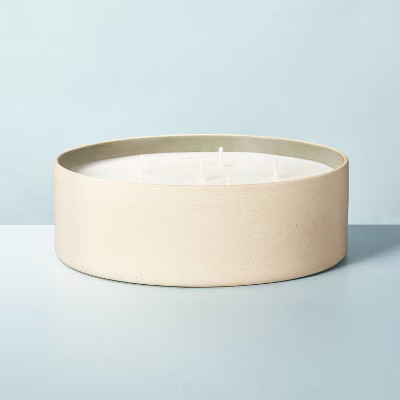 Raw Ceramic Grapefruit Basil 6-Wick Jar Candle Sage Green 38oz - Hearth & Hand™ with Magnolia | Target