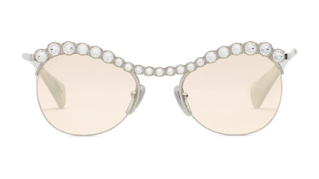 Gucci Round-frame sunglasses with crystals | Gucci (US)
