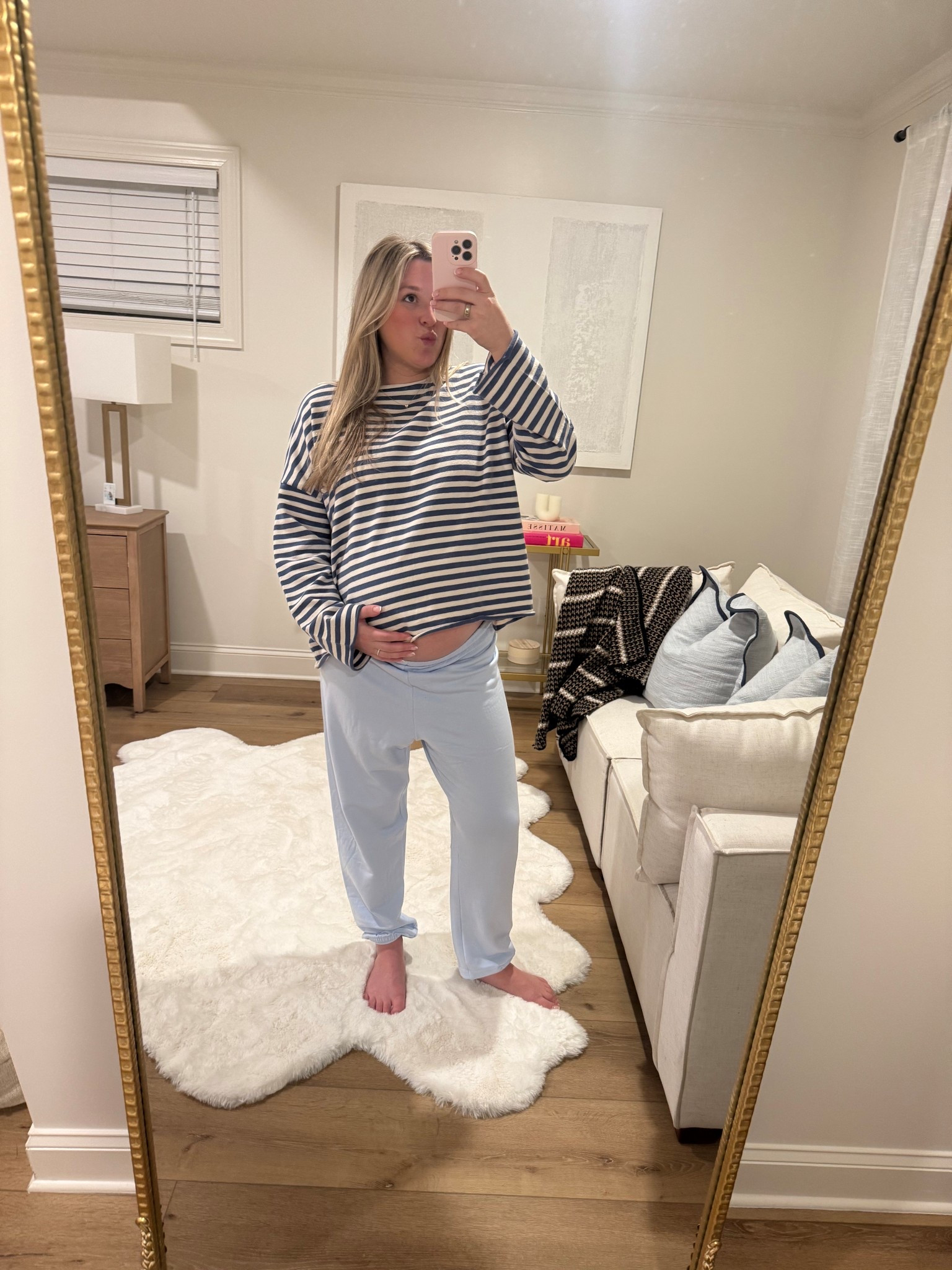 Waiting on the other 2 pieces of the set to arrive but this will do for now! 

#LTKValentine #LTKBump #LTKootd