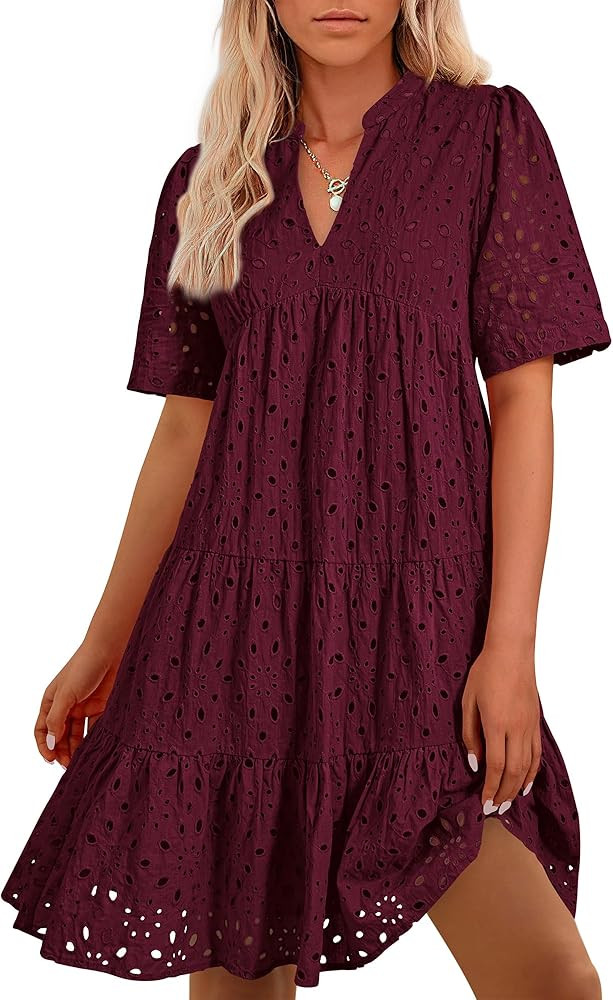 BTFBM Eyelet Boho Summer Dresses for Women 2026 | Amazon (US)