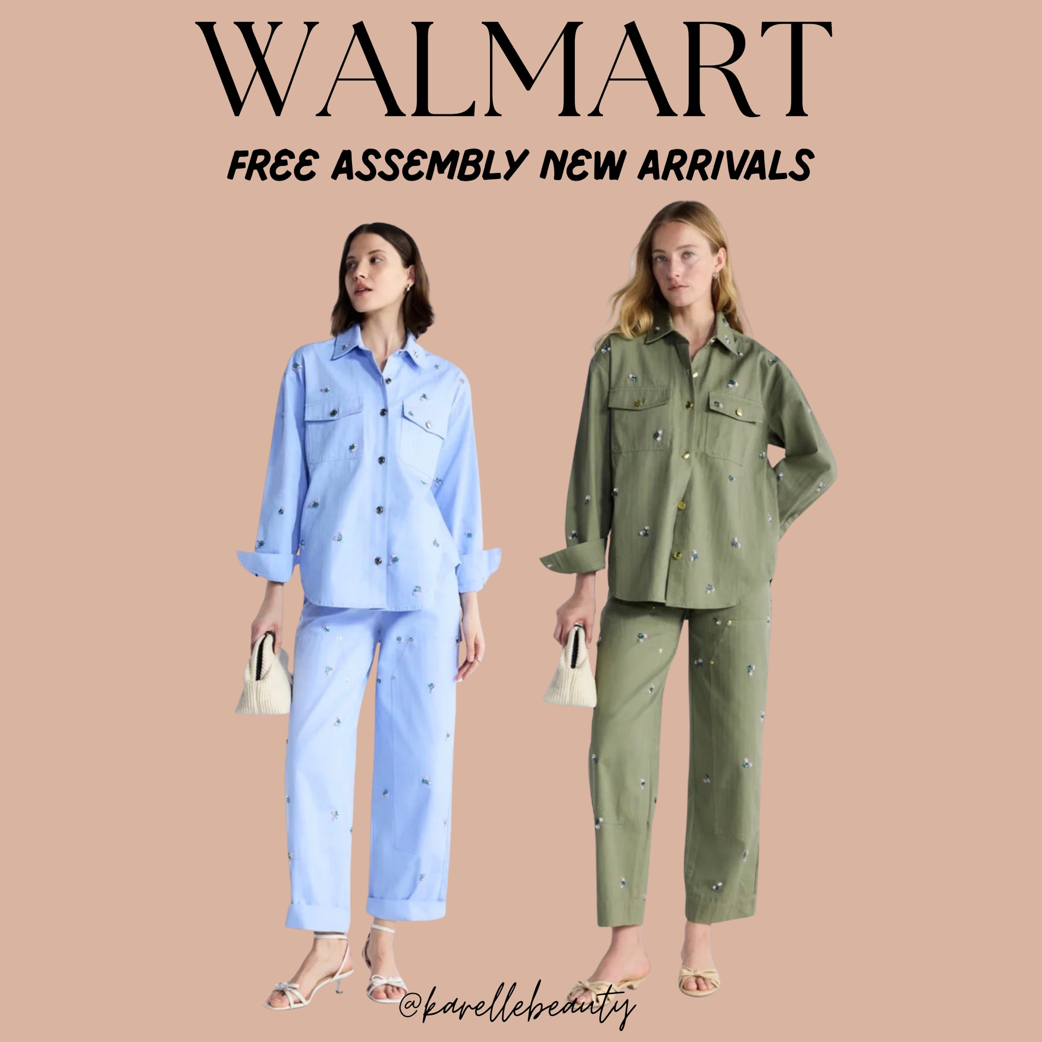Free Assembly Embellished Cotton Utility Shirt and pants. 

#LTKSeasonal #LTKPlusSize