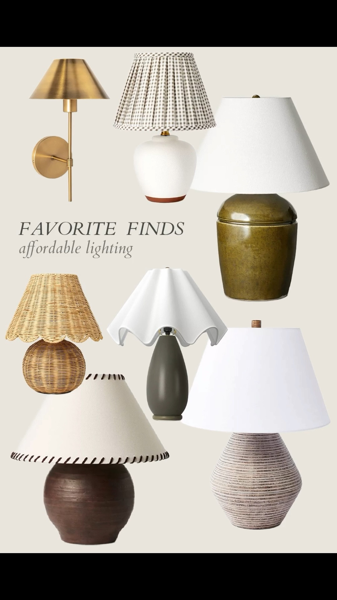 Affordable lighting with designer style! lighting, table lamp, floor lamp, sconce, modern farmhouse, modern organic, cottage, office, den, dining room, living room, guest room, girl's room, boy's room #LTKWatchNow

#LTKSaleAlert #LTKFindsUnder100 #LTKHome