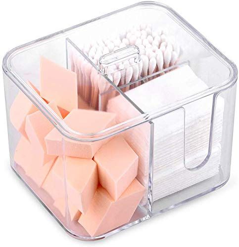 SUNFICON Cotton Swab Balls Holder Cotton Pads Holder Organizer Q-tip Dispenser Qtip Storage Canis... | Amazon (US)