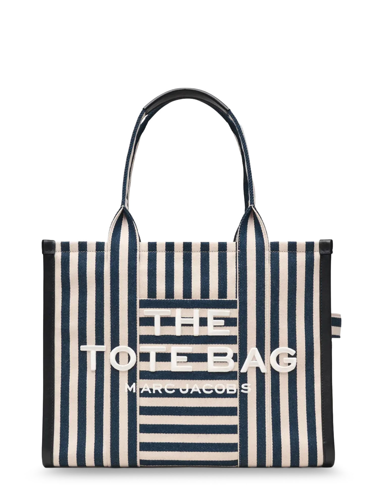 Marc Jacobs The Large Tote Canvas Handbag With Front Embroidered Logo | Italist.com US