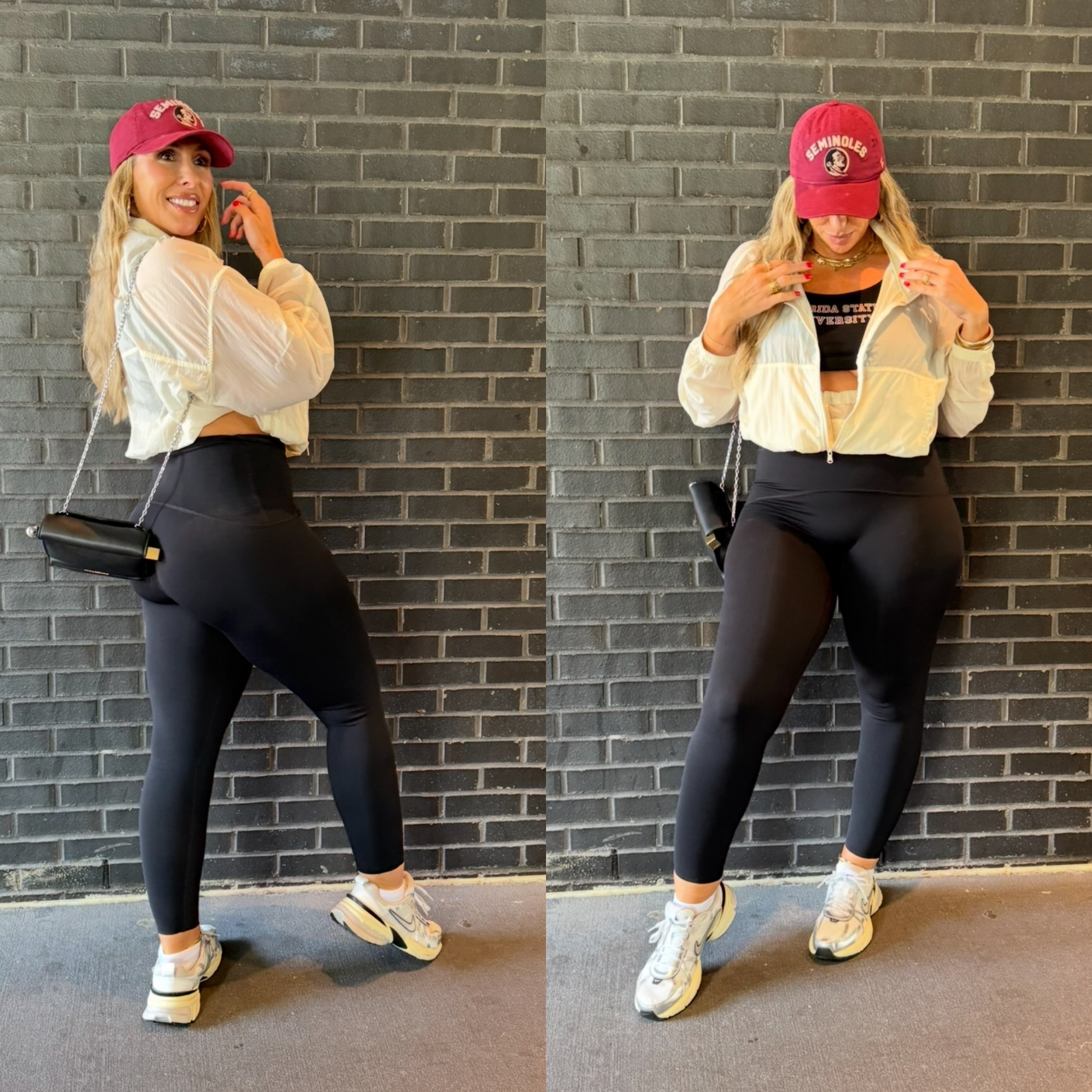 

gameday outfit 

spanx leggings XL (compressive and snatching)

FSU bralette XL (has stretch)

Jacket sold out linked similar 

#LTKSaleAlert #LTKStyleTip #LTKActive

#LTKCyberWeek #LTKSaleAlert