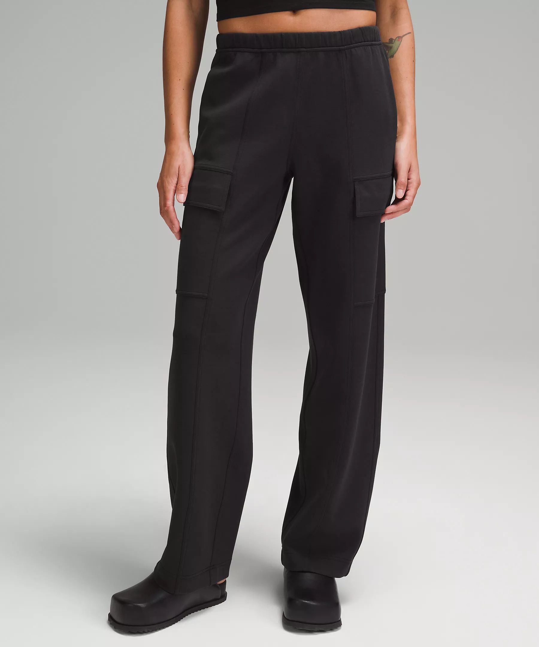 Cotton-Blend Double-Knit Mid-Rise Cargo Pant | Lululemon (US)