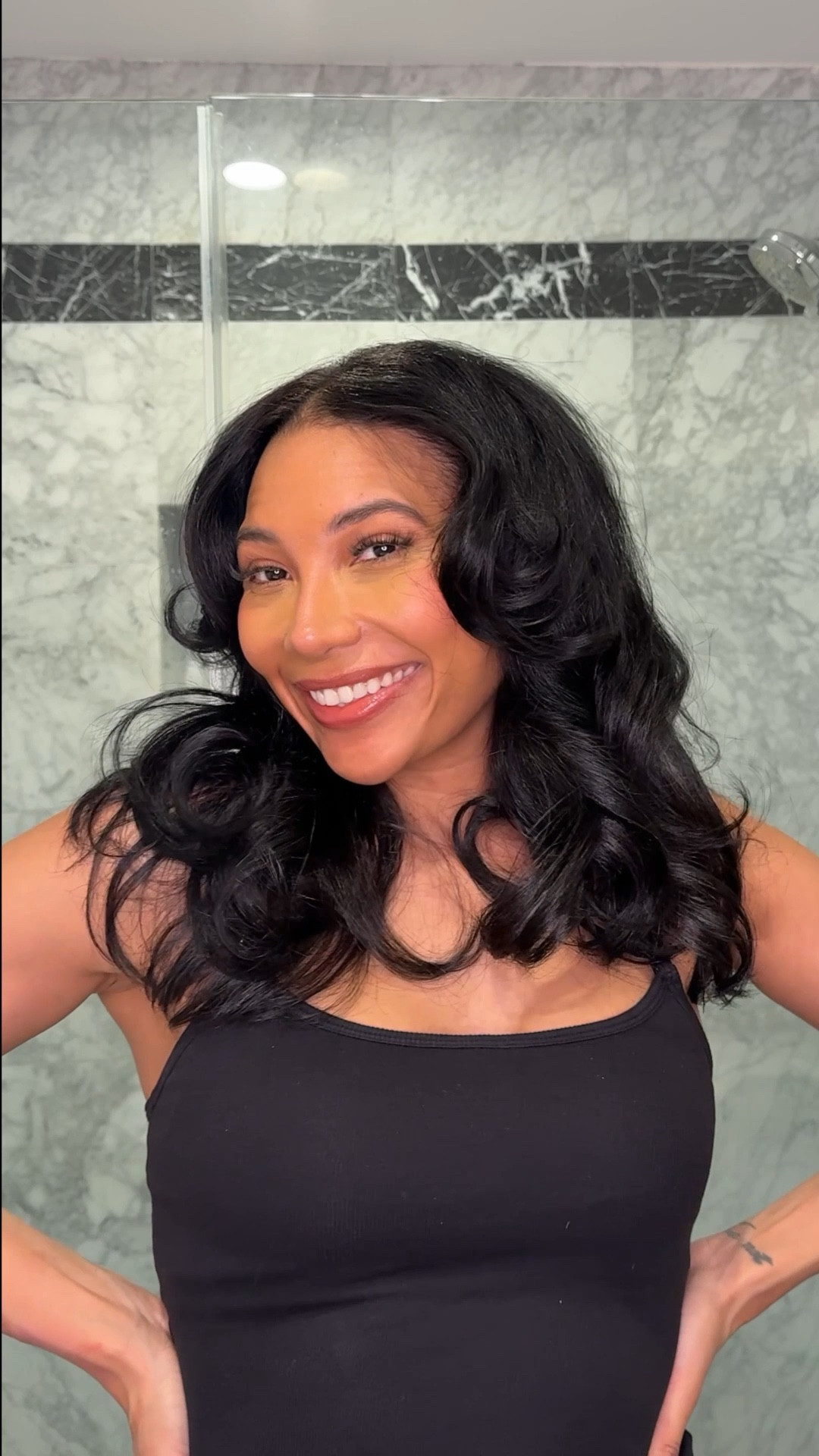 I did a blowout and home and it came out so good 😍