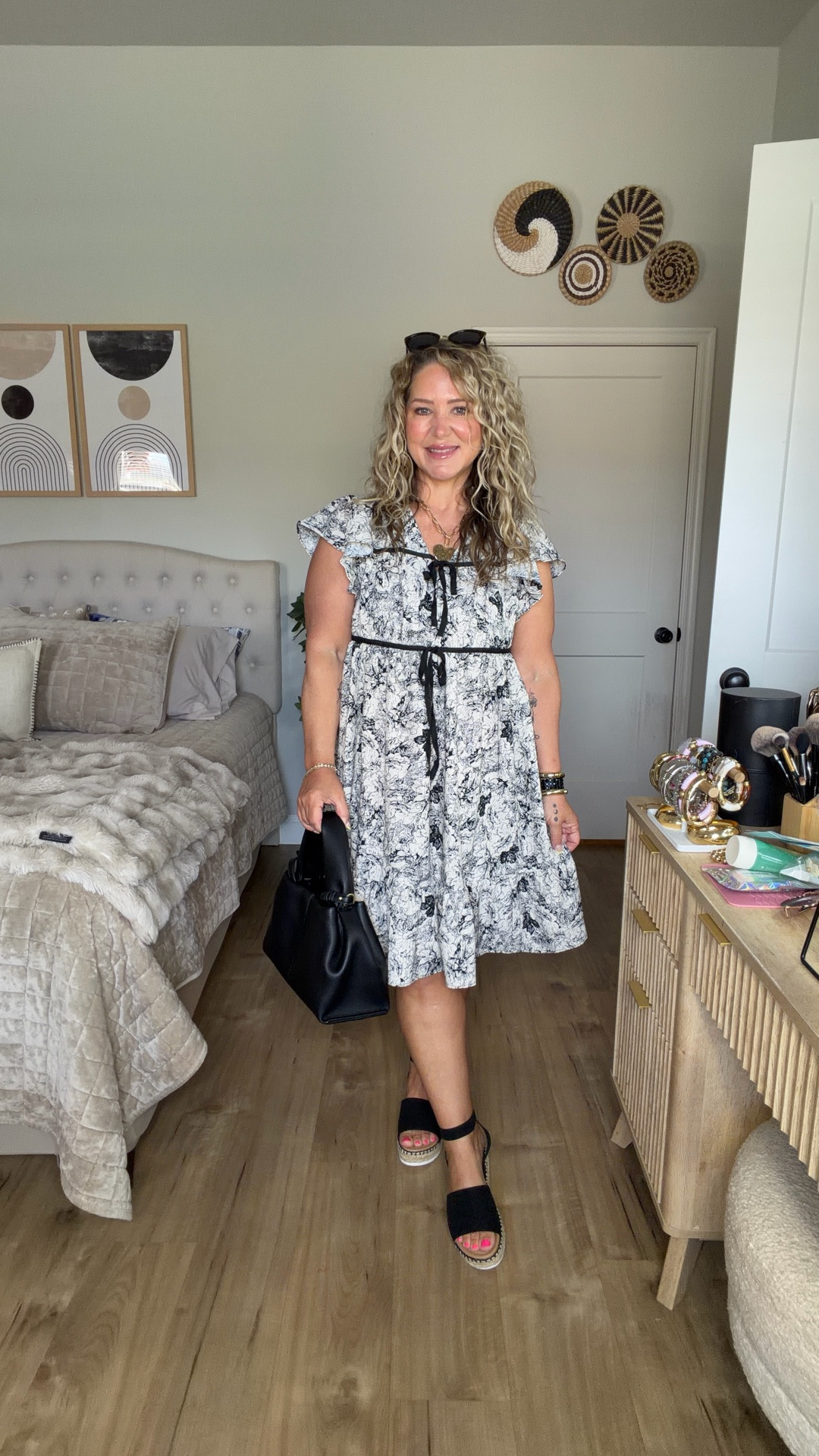 Size large dress
Shoes ttss

#LTKPetite #LTKMidsize #LTKOver40