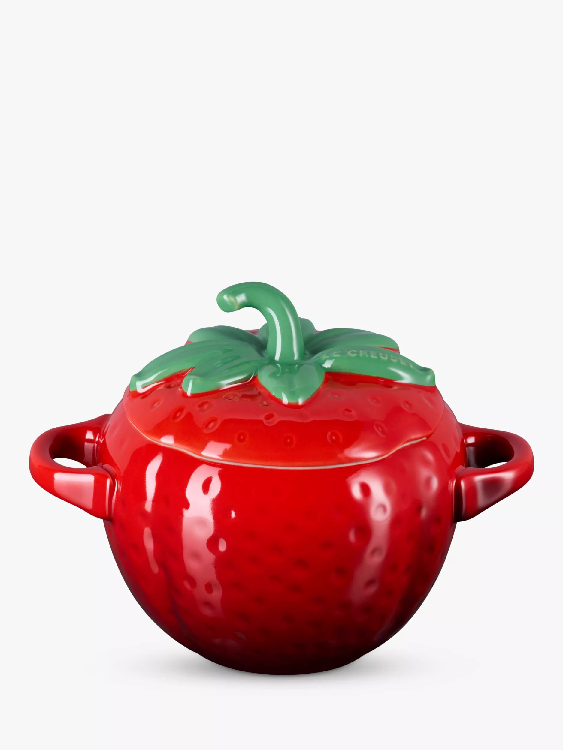 Le Creuset Stoneware Strawberry Petite Casserole, Cerise | John Lewis (UK)