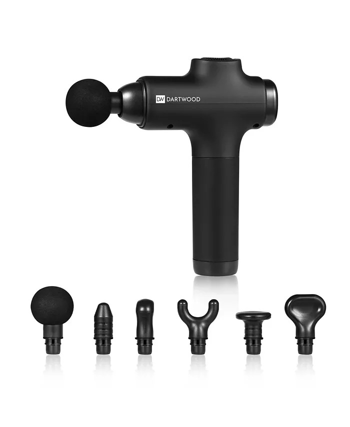 Deep Tissue Massage Gun - Quiet & Portable for Treating Muscle Soreness (Black) | Macy's